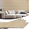 WADILE PVC Wood Grain Panels for Wall, 15.7 in X 8.5 ft Oak Soundproof Panels, 3D Wall Panels for Interior Decor, Cover 11.2 Sqft