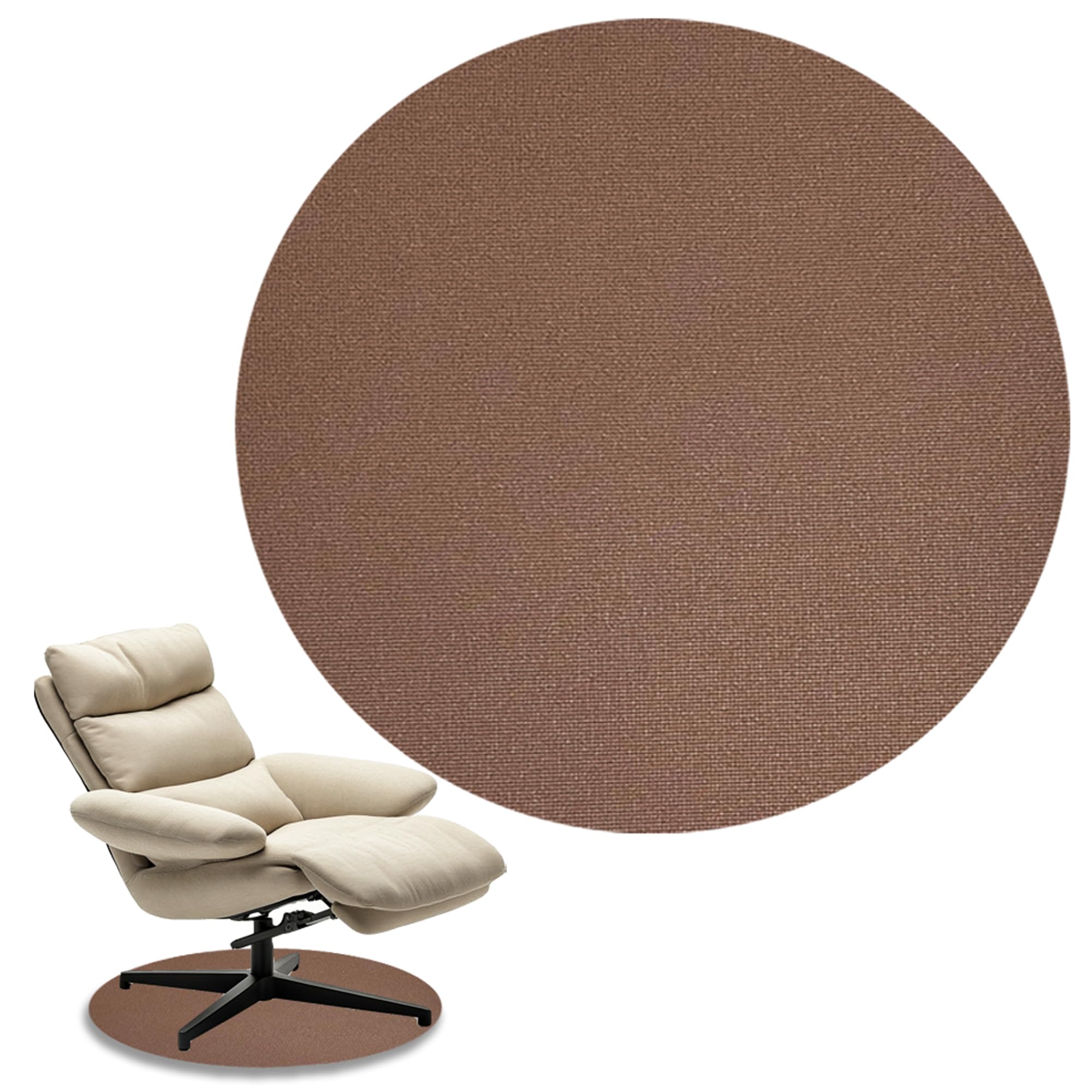 Photo 1 of Nonskid Recliner Pads, Rocking Chair Floor Protectors Under Chair Mat Recliner Pads for Hardwood Floor Round Rubber Mat Keep Furniture from Sliding fits Recliners Swivel Chairs Furniture Gripper Pad