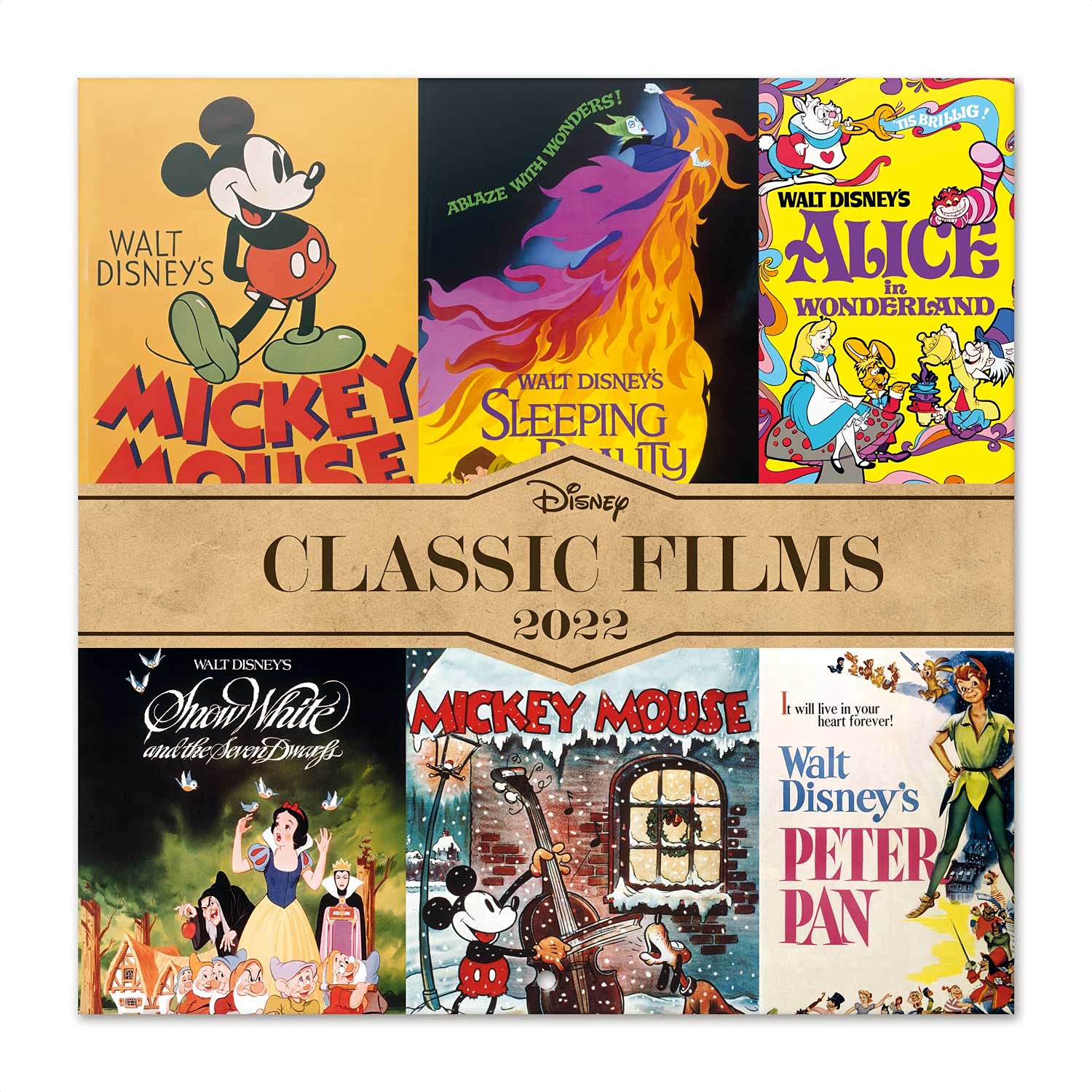 Grupo Erik: Official Disney Classics 2022 Wall Calendar, 2022 Calendar, 12' x 12' Square Wall Calendar 2022, Family Calendar 2022, Disney Calendar 2022