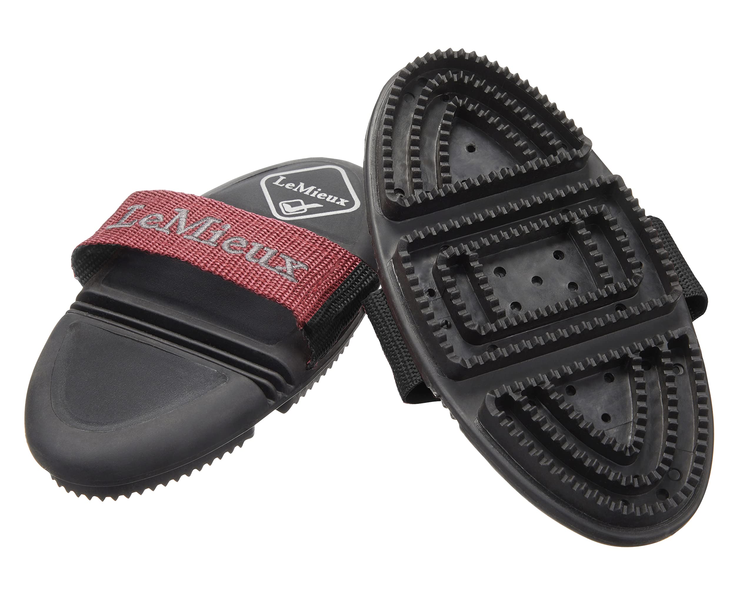 LeMieux Flexi Curry Comb for Horses - Black - Ergonomic Shape - Flexible - One Size