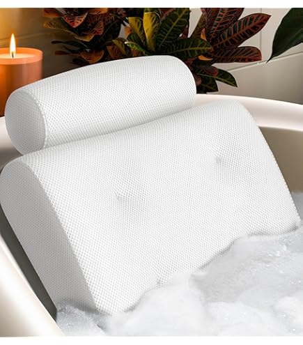 Almohada Bañera Gel Gris - Con Esponja Y Ventosas Antideslizantes