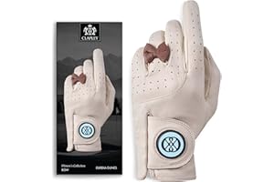 CLAPLEY GOLF CLAPLEY Women’s Golf Glove – Premium Cabretta Leather with Magnetic Ball Marker, Breathable Design, Good Elasticity, Precious Gift for Golfers, Super Soft Feel, Left and Right Hand, Secure Fit