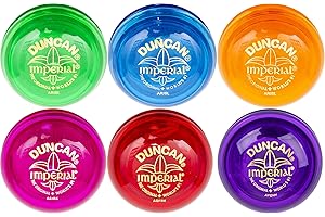 Duncan Imperial Yo-Yo Six Pack Gift Set - Includes One of Each Color (Green, Blue, Orange, Fuschia, Red, Purple)