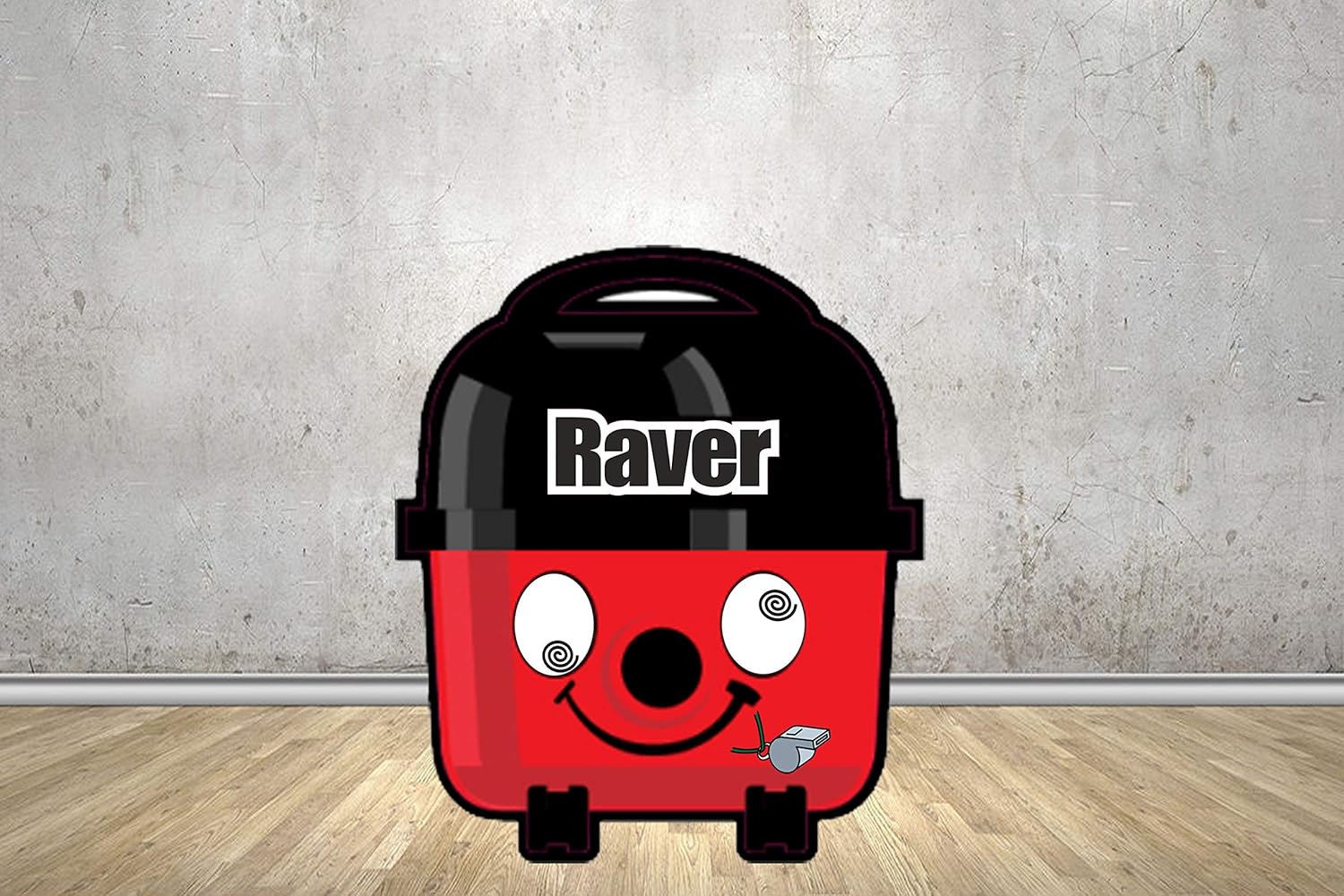 Raver Retro Whistle Henry Face Replacement Stickers For Henry Hoover