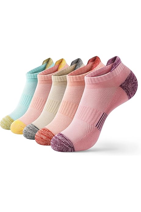 Angel Sock Women Athletic Socks No Show, Size 5-12 Women's Ankle