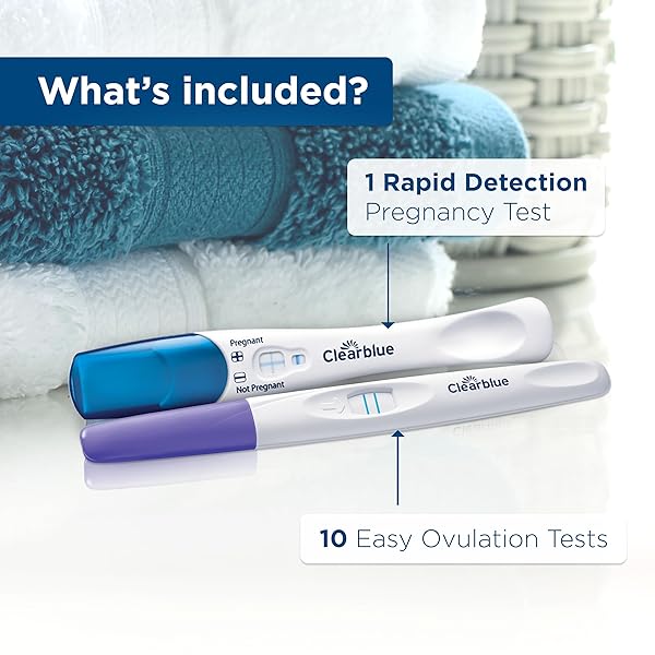 CLEARBLUE OVULATION COMPLETE STARTER KIT, 10 OVULATION TESTS AND 1 PREGNANCY TEST