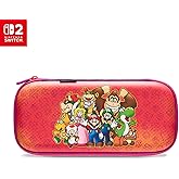 PowerA Slim Case for Nintendo Switch 2 - Mario and Friends, Officially Licensed, Protective Case, Holds 10 Game Cards, Padded Screen Protector, Built-in Play Stand