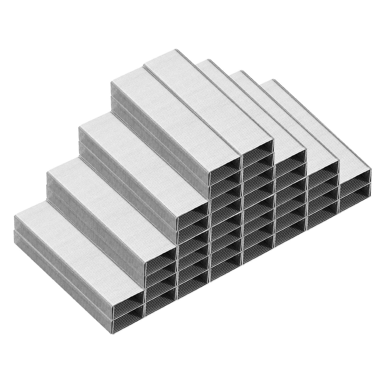 PATIKIL Staples for Stapler, 8 Pack (1000 Pcs Each) 26/6 Standard 1/4 Inch Jam-Free Silver Home Office Supplies