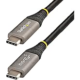 StarTech.com 6.6ft (2m) USB-C Cable, USB 5Gbps, 100W (5A) PD, 4K 60Hz DP Alt Mode, TPE Jacket, Thunderbolt Compatible