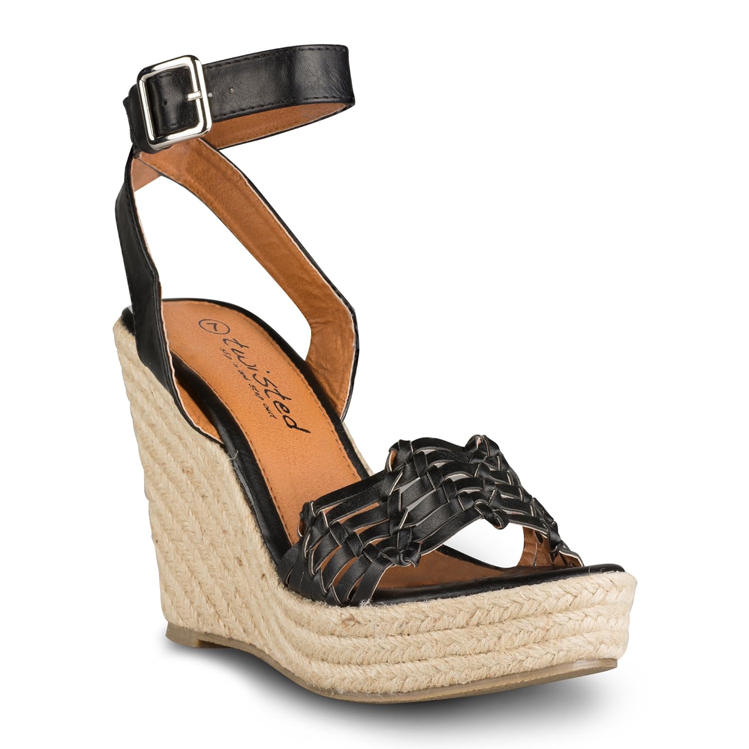 faux leather huaraches