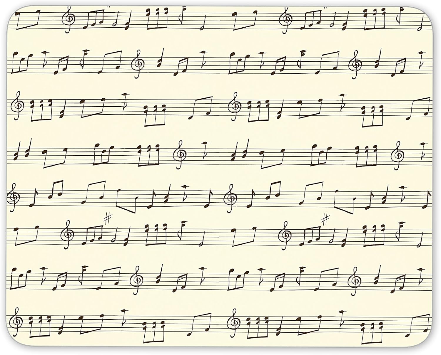 Destination Vinyl Ltd Sheet Music Mouse Mat Pad - Musician Piano Teacher Choir Gift Computer #13121, Multicolor