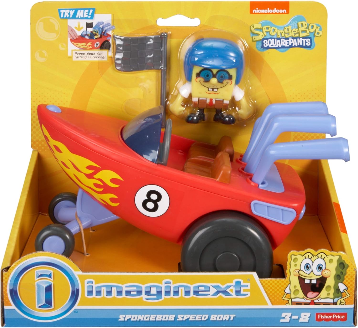 spongebob boat toy