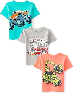The Children's Place Baby Boys' Graphic T-Shirts (3-Pack)