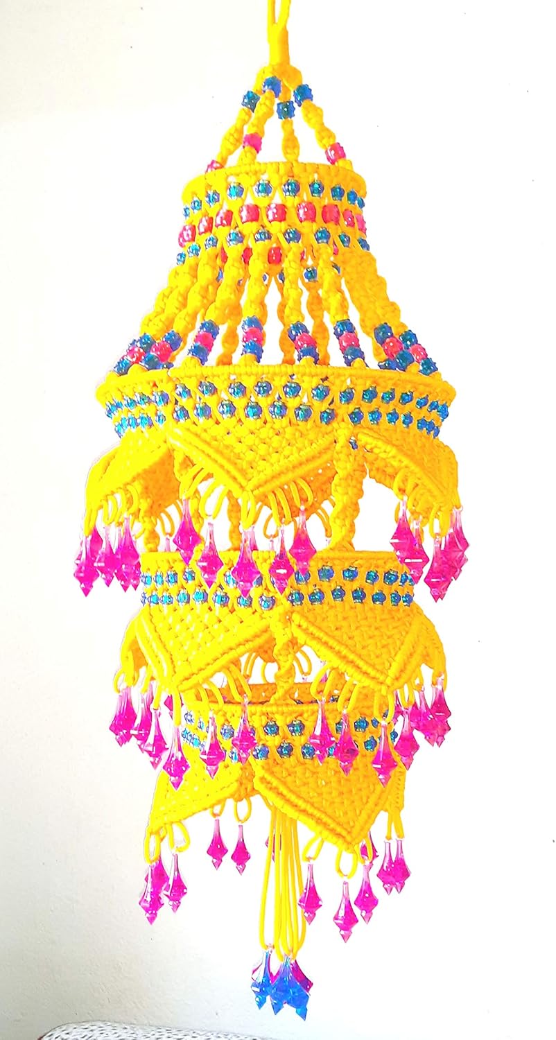 Buy PathakCreation jhumar for Home Decoration.Macrame jharokha Living