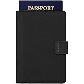 EVERKI RFID Passport Wallet - RFID Passport Holder for Travel, Slim RFID Blocking Pass Port Case Cover & Protector, Cute Pass Port Holder for Men & Women, Travel Essentials Gift for Travelers, Black