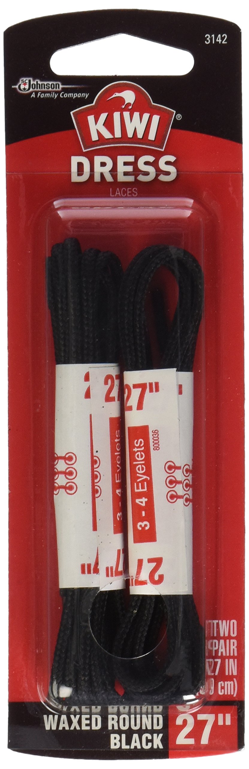 Kiwi Shoe Laces, 27 In, Wax Black, 1 Ct on Galleon Philippines