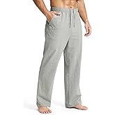 Soothfeel Men's Cotton Sweatpants with Zipper Pockets Open Bottom Yoga Pants Straight Leg Casual Athletic Lounge Sweat Pants, Light Grey S