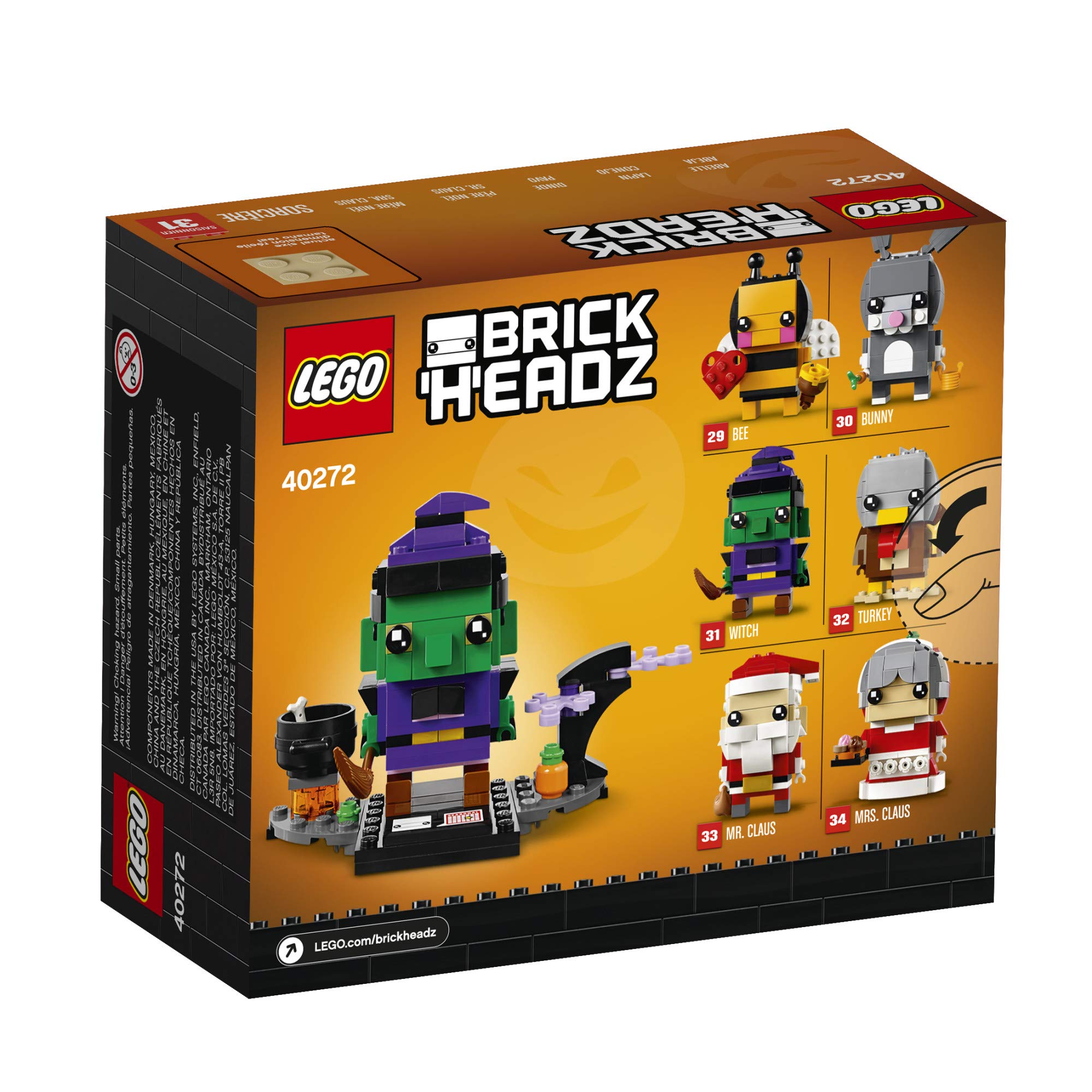 LEGO BrickHeadz Halloween Witch 40272 Building Kit (151 Pieces) (Discontinued by Manufacturer
