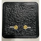 BBI Wrestler Belt Wall Mount Real Leather Wall Hanger Matching Color (Real Black)