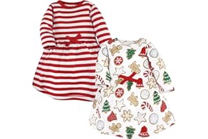 Touched by Nature Baby-Girls Organic Cotton Short-Sleeve and Long-Sleeve Dresses