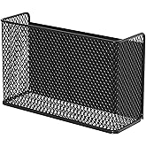 LIFEFAN Magnetic Baskets Shelf Bins Organizer Holder Storage Rack Containers for Fridge, Whiteboard, Locker - Home Kitchen Laundry Office School