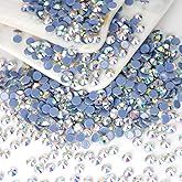 10000PCS Crystal AB Hotfix Rhinestones Bulk, Glass Crystal Hot Fix Rhinestones for Crafts Clothes DIY Decoration, SS10, 2.7-2.9mm