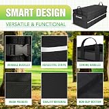K KNODEL Car Boot Organizer with Foldable Cover Large 3 Compartments view 3