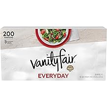 Vanity Fair Everyday Paper Napkins, 200 Count, Disposable Napkins Made Soft And Smooth For Everyday Meals