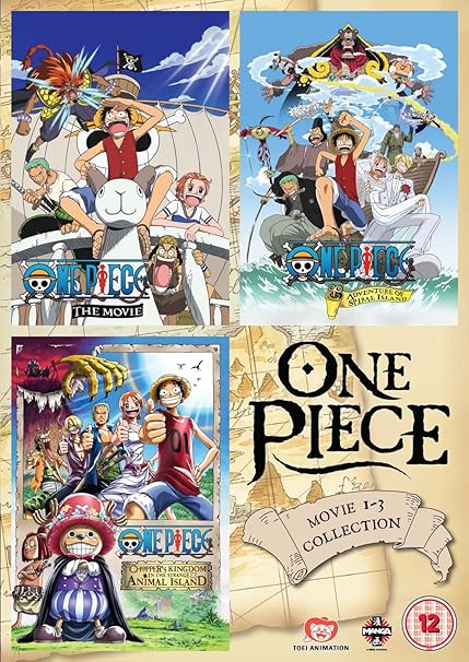 One Piece Movie Collection 1 Contains Films 1 3 Dvd Amazon Co Uk Akemi Okamura Hiroaki Hirata Ikue Ohtani Kappei Yamaguchi Junji Shimizu Akemi Okamura Hiroaki Hirata Dvd Blu Ray