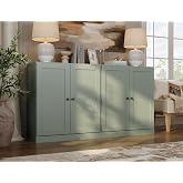 Palace Imports Solid Wood 64" Sideboard w/Shaker Doors, Sage | 64" Wide x 35.75" H - 100% Eco-Friendly Wood | Modular Wooden Sideboard with Adjustable Shelves