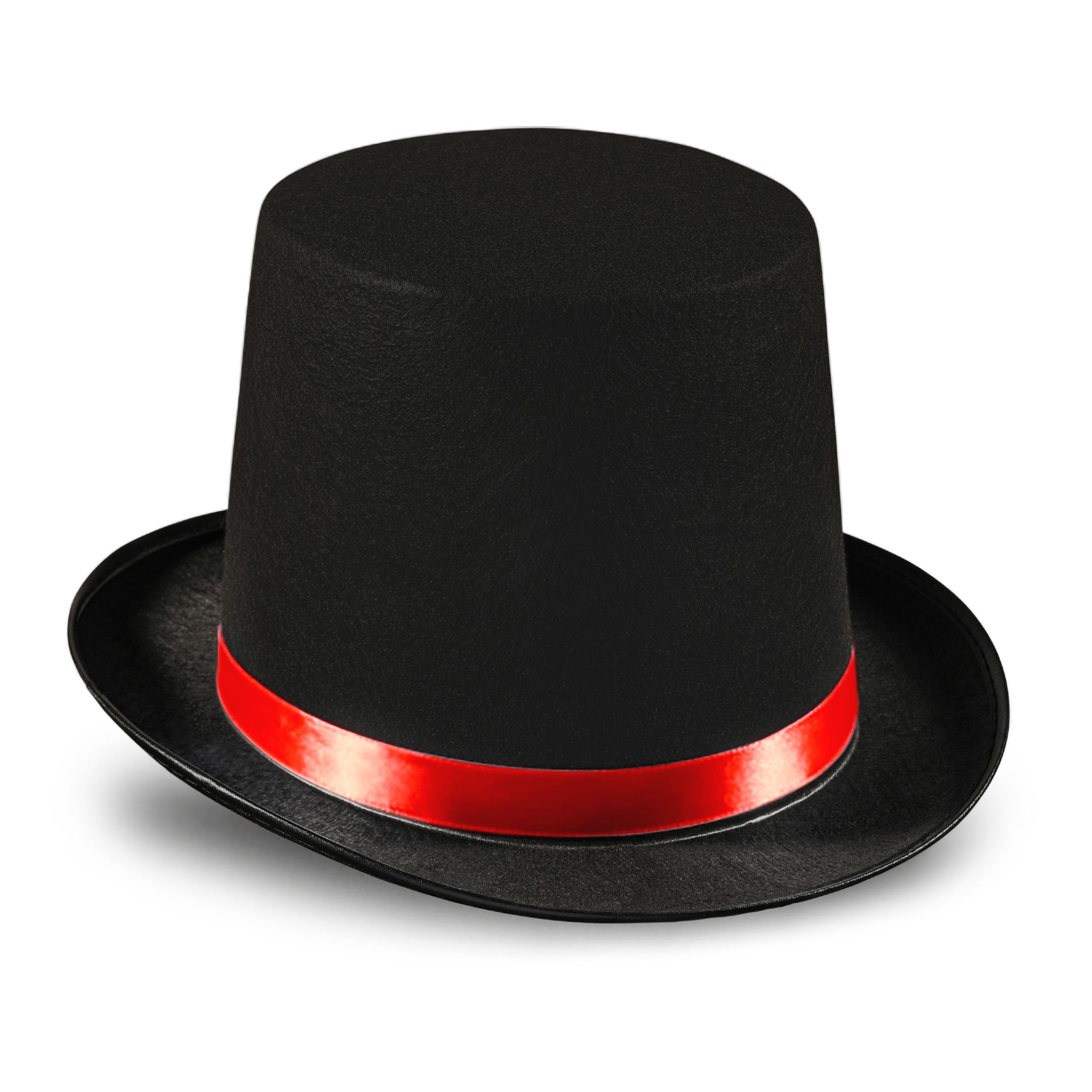 Dress Up America Top Hats for Kids - Black Magician Hat - Unisex Formal Tuxedo Hat - Available in Red And Silver