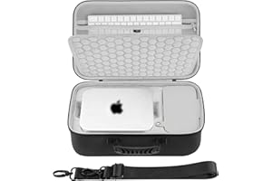 Geekria Hard Case, Compatible with Apple Mac Studio for M1/M2/M4 Max, M1/M2/M3 Ultra, Desktop Computer Travel Carrying Bag (D