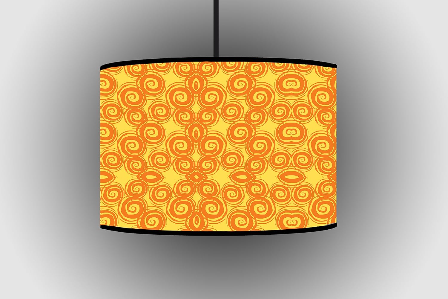 30cm Yellow Orange Spiral Lampshade Ceiling Light Floor Lamp Shade