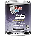 POR-15 Black Engine Enamel, High Temperature Engine Paint, 1 Quarts
