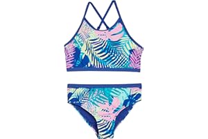 Lands' End Girls' Swimwear UPF 50 Bikini Top and Bottom Swim Set (XS-XL)