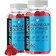 Sleep Gummies Magnesium Bisglycinate - 120 Extra Strength Melatonin with Magnesium Glycinate, Ashwagandha and Lavender, Sleep Support | Magnesium and Melatonin Gummies | 2 Month Supply-Sugar Free