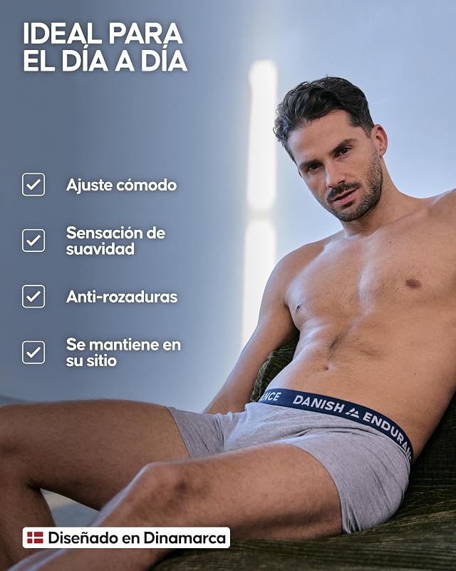 Calzoncillos Hombre, Algodón, 3 y 10 Pack MC (4xAzul Marino, 3xAzul Marino/Bordeaux, 3xGris/Azul Marino) L