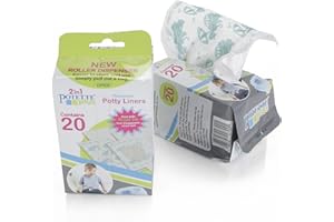 Kalencom Potette Plus Potty Seat Liner Roller Dispenser with Magic Disappearing Ink, 20 Count