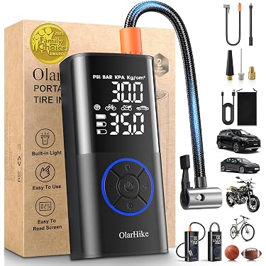 SEBORIO Portable Air Compressor Pump For Car Mini Tire Inflator Motorcycle 120w 150 Psi