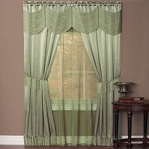 Achim Home Furnishings Tenda E Mantovana Home Sweet Home - Set Finestra Con Casette Per Uccelli, 147x61 Cm, Poliestere - 3