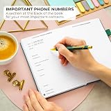 Clever Fox Address Book PU Leather Medium 13.5x19cm with Alphabetical Tabs Dark view 4