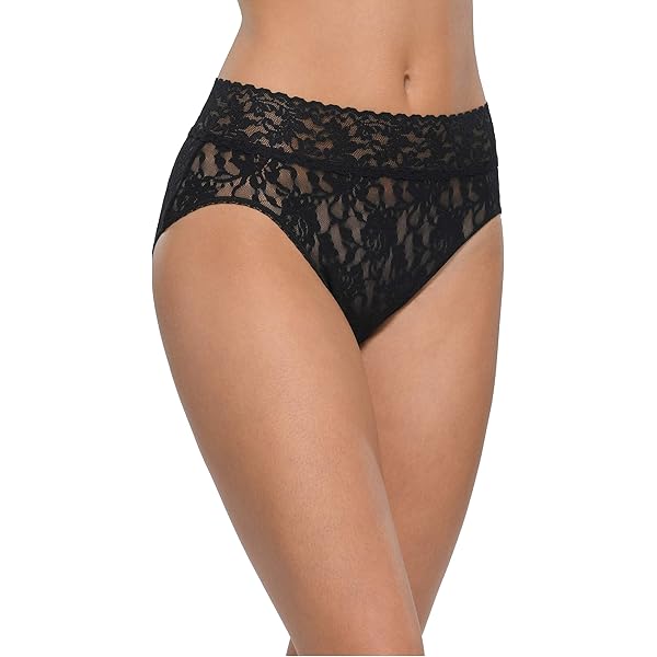 hanky panky, Signature Lace French Brief, Black, X-Small at Amazon