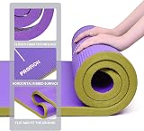 PROIRON Pilates & Yoga Mat Extra Thick 10mm Large 1830x660mm Purple Yellow view 4