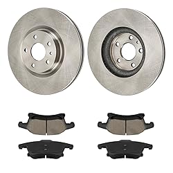 Torchbeam 54197 D1653 Front Ceramic Brake Pads and
