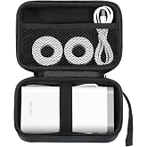 Nelko Genuine Case for P21 Label Maker &amp; Most Mini Label Printers, Black | Comfortable Handle, Mesh Pocket for Label Makers, Tape Rolls &amp; Charging Accessories, Water Resistant &amp; Shockproof, Case Only
