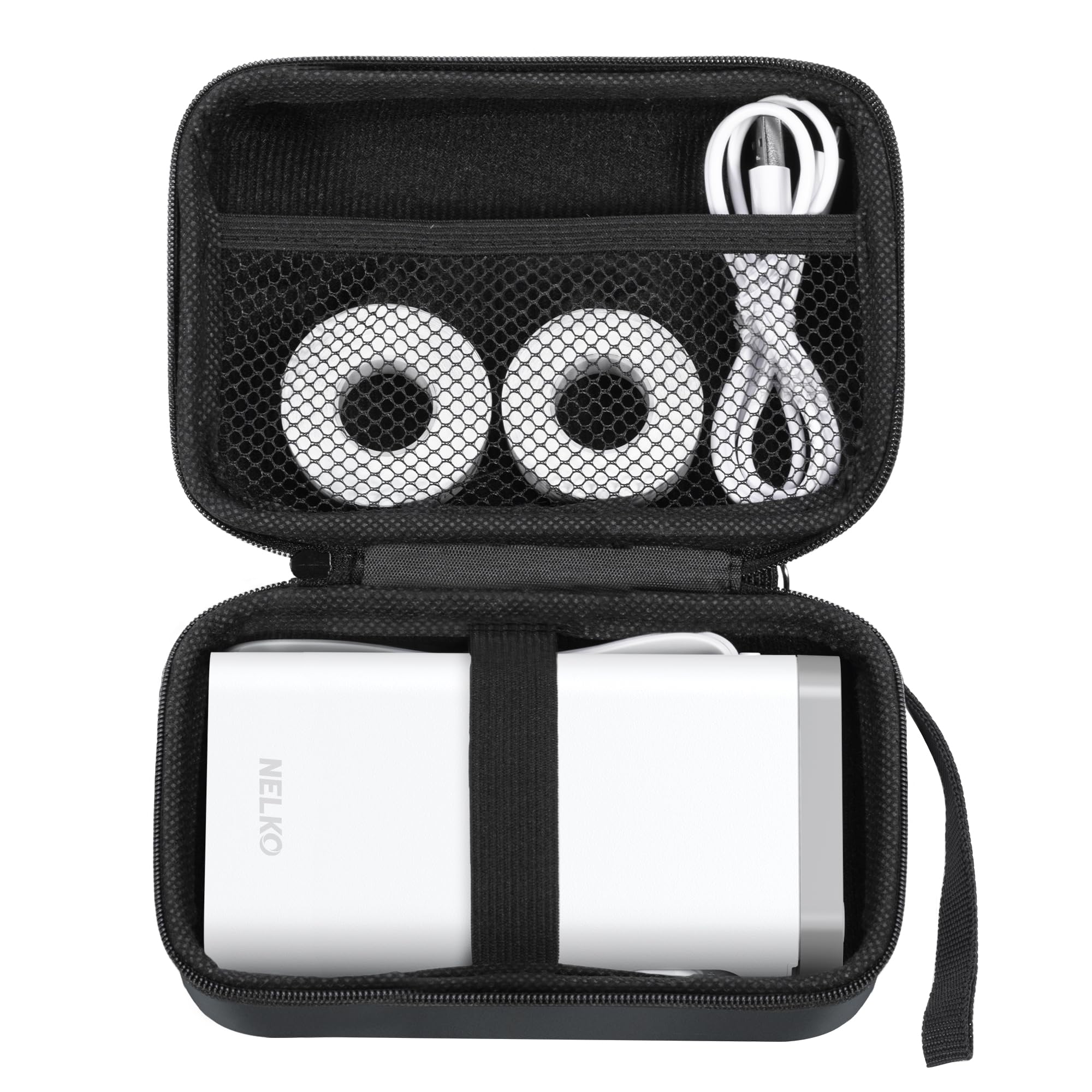 Photo 1 of Nelko Genuine Case Compatible P21 Label Maker, Compatible with Most Mini Label Printers, Holder for Labeler Makers Printer & Labeling Tapes, Box with Mesh Pocket for Batteries Accessories (Case Only)