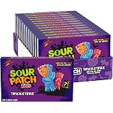 SOUR PATCH KIDS Tricksters Soft &amp; Chewy Gummy Halloween Candy, 12 x 3.52 oz | Gummy Candy, SOUR THEN SWEET Assorted Fruit Flavors, Theater Box Bulk Candy