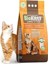 BioKitty Clumping Cat Litter 10L Aloe Vera Natural Bentonite Odour Control
