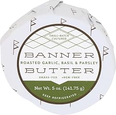 Banner Butter, Butter Cultured Roasted Garlic Basil And Parsley, 5 Ounce
