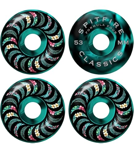 Amazon.com : Spitfire Skateboard Wheels 54mm F4 99A Radial Full